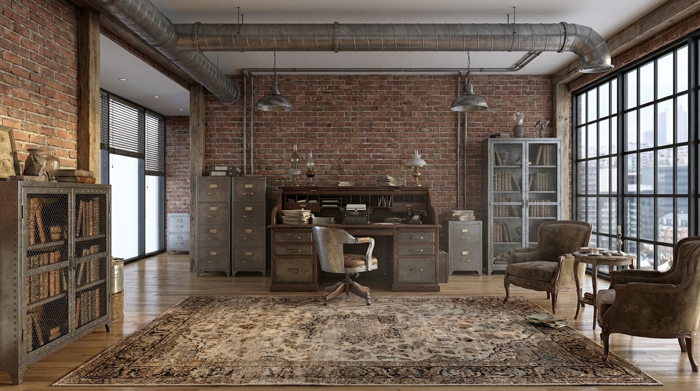 Office after - Industrial style